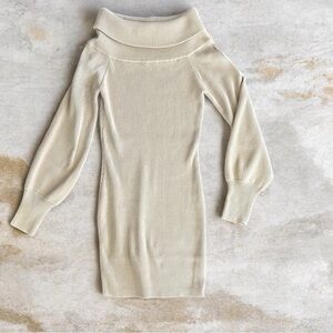 Fashion Nova Tan Ribbed bodycon large Dress